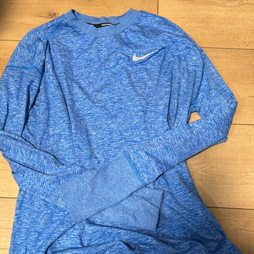 Womens Nike Heathered Blue Performance Top